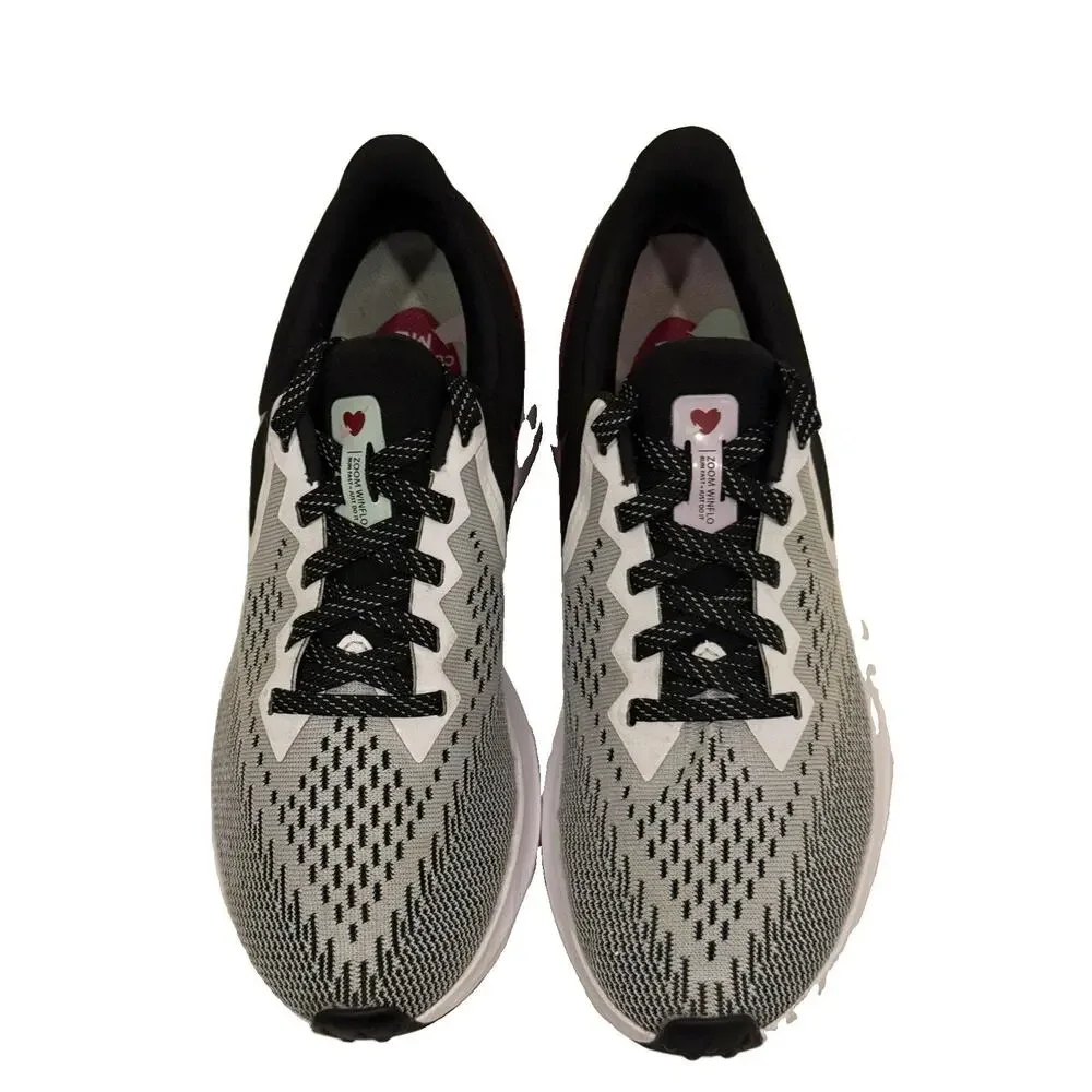 Nike Air Zoom Winflo 6 Women’s Running Shoes White Black Red Size 7 AQ8228-103